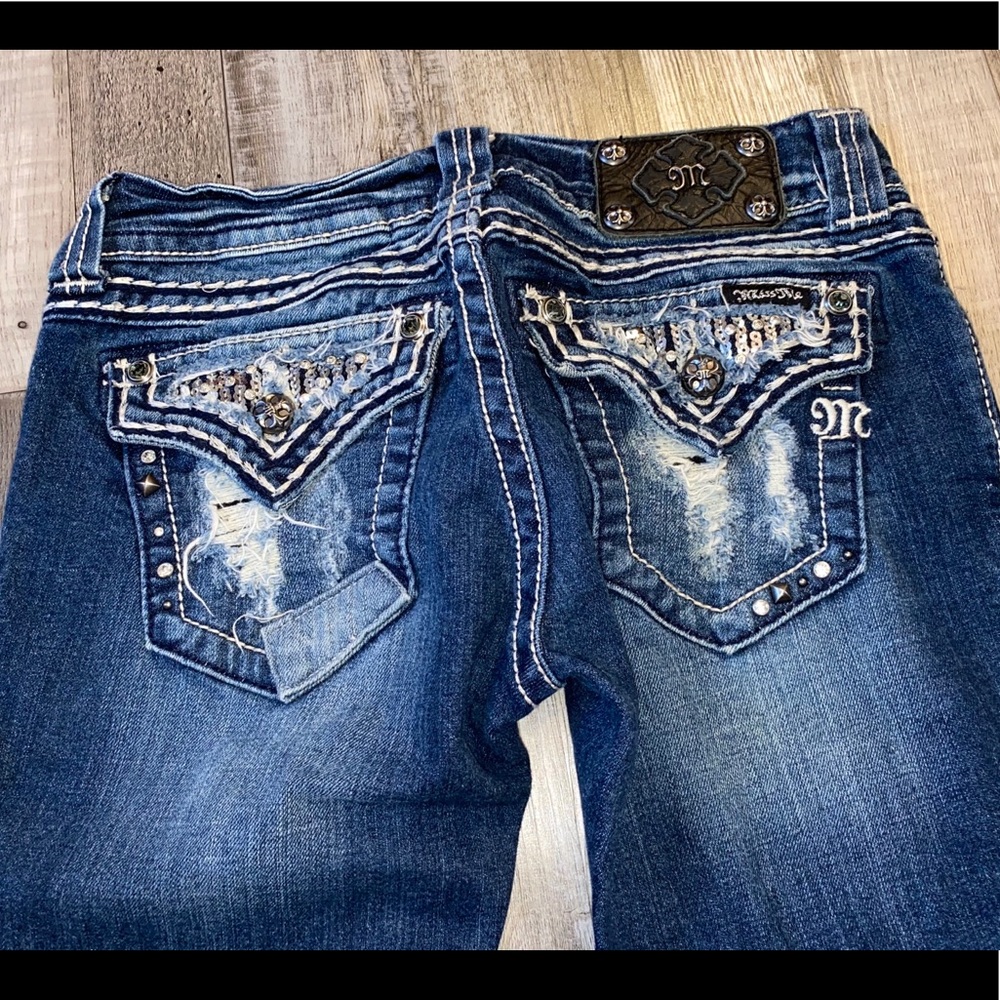 Miss me bootcut blue jeans